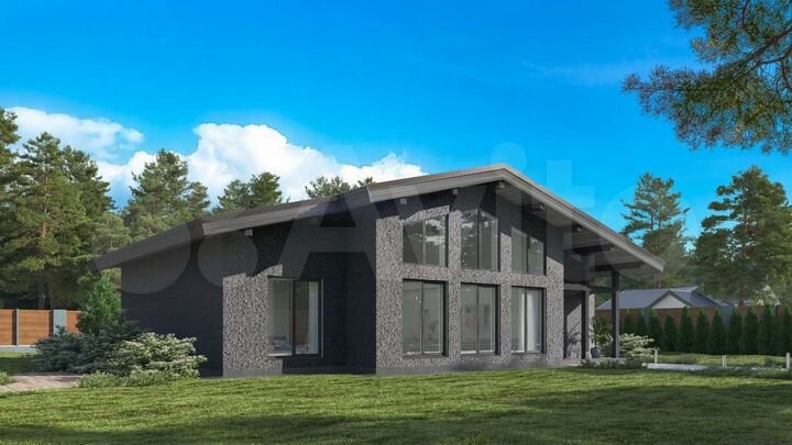 Коттедж 161 м² на участке 9 сот.