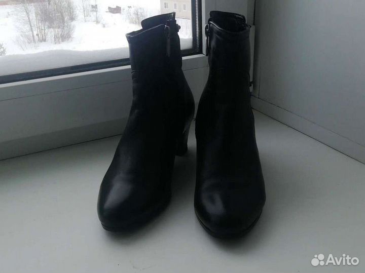 Ботинки жен наткожа, весна-осень на змейке 36 р