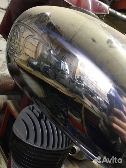 Чезет 175 хром бак