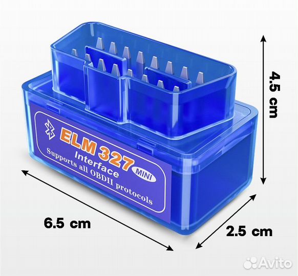 Диагностический сканер ELM327 OBD2