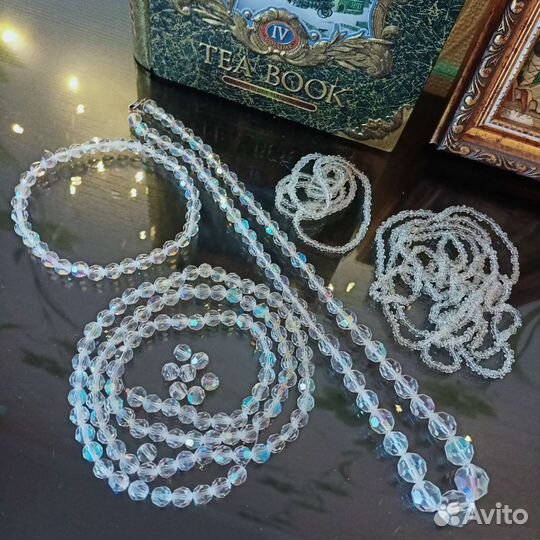 Бусы, бусины, бисер, броши, кольцо винтаж, ретро