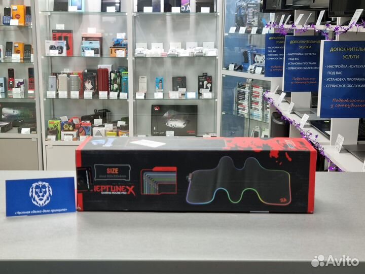 Коврик для мыши с подсветкой Redragon новый