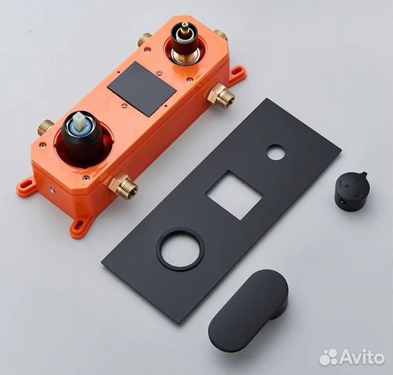 Душевая система чёрная скрытый монтаж дисплей