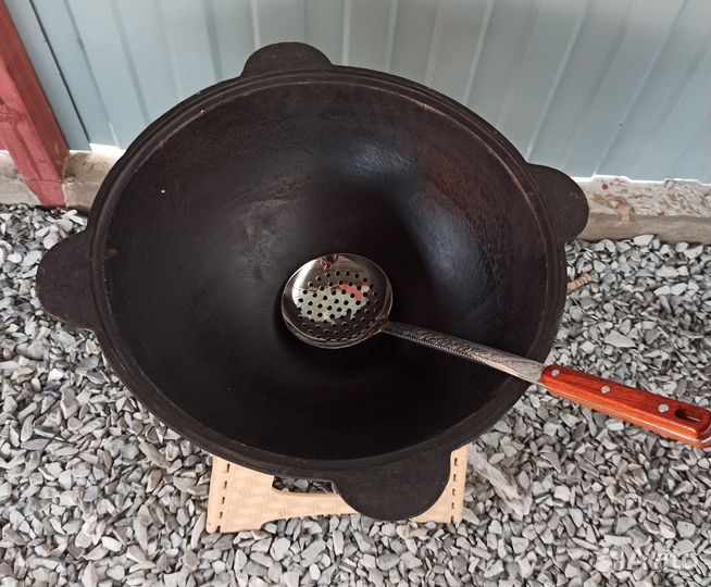 Казан 22 литра с крышкой алюм