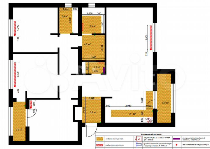 3-к. квартира, 111 м², 1/3 эт.