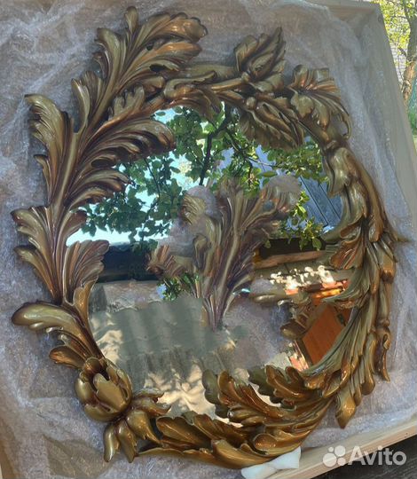 Резная рама, ручная работа с зеркалом