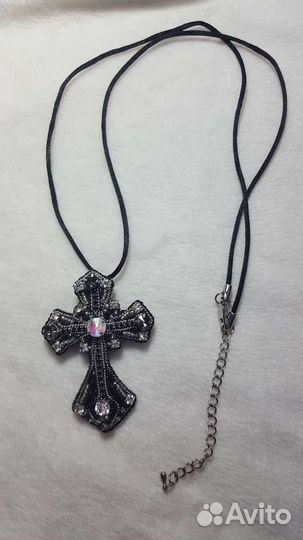 Брошь кулон Крестик