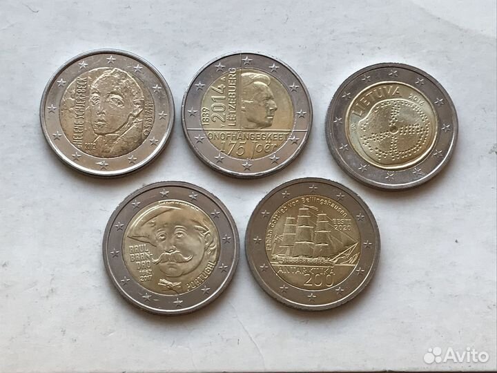 Юбилейные монеты 2 Евро на обмен и продажу