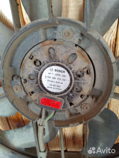 Вентилятор охлаждения в сборе Chevrolet Cruze