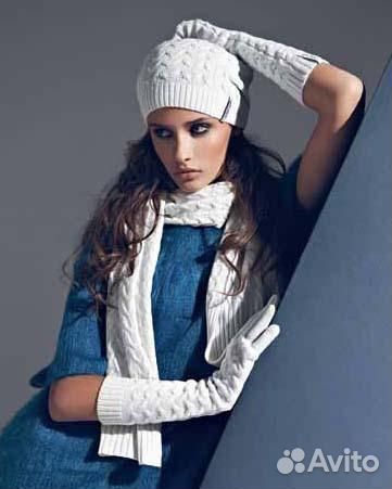 Комплект шапка и шарф женские