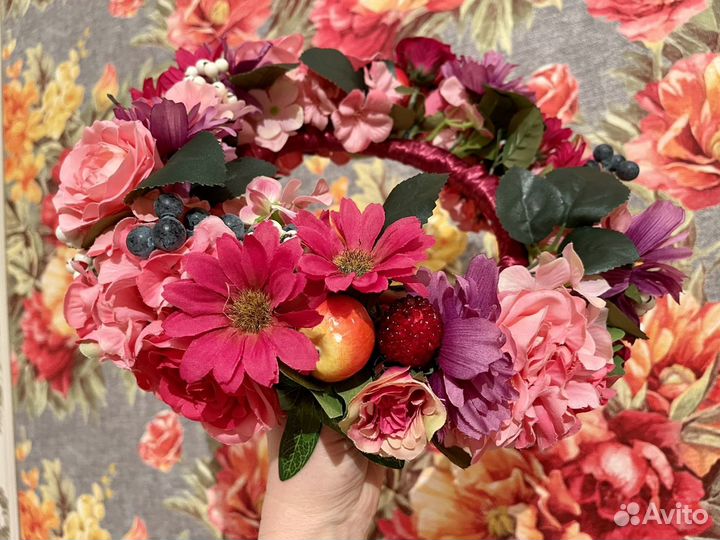 Венок из цветов на голову