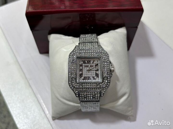 Часы cartier женские серебряные