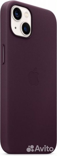 Оригинал Leather Case MagSafe iPhone 13 -Тём.Вишня