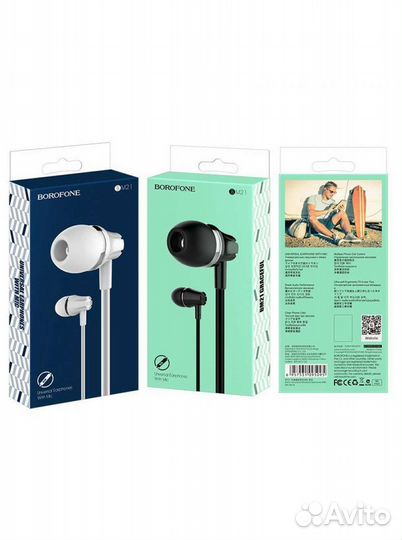 Наушники borofone BM21 graceful universal earphone
