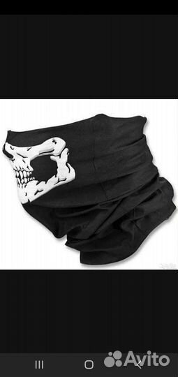 Маска с черепом снуд бафф балаклава шарф шапка