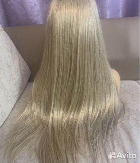 Парик на сетке светлый блонд термо