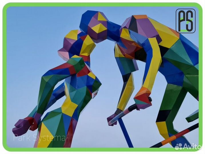 Полигональные фигуры из металла