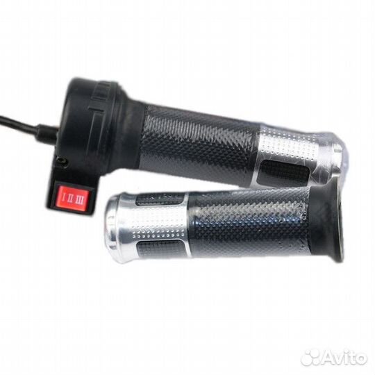 Ручка газа для электровелосипеда 1 кнопка комплект