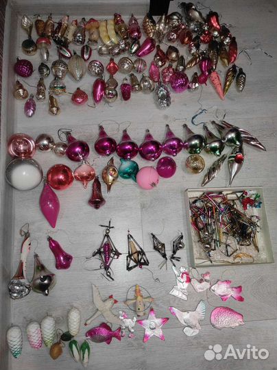 Елочные игрушки СССР советские одним лотом