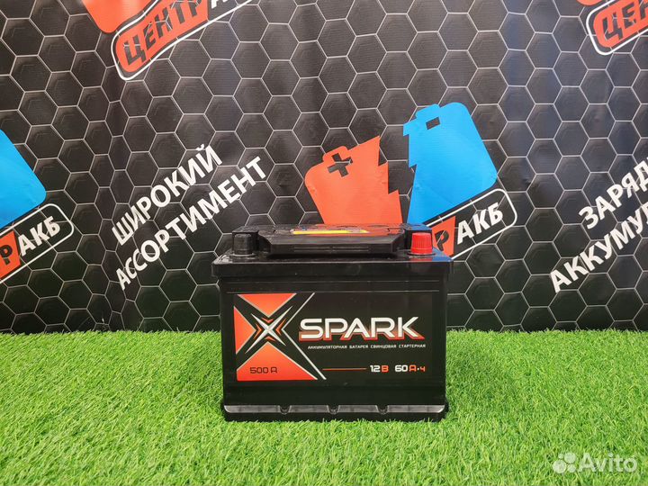 Аккумулятор spark 60 Ah о.п. 500A