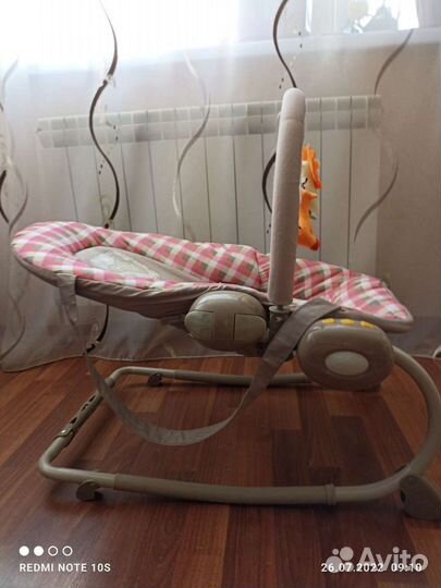 Шезлонг babyton BR62/pink