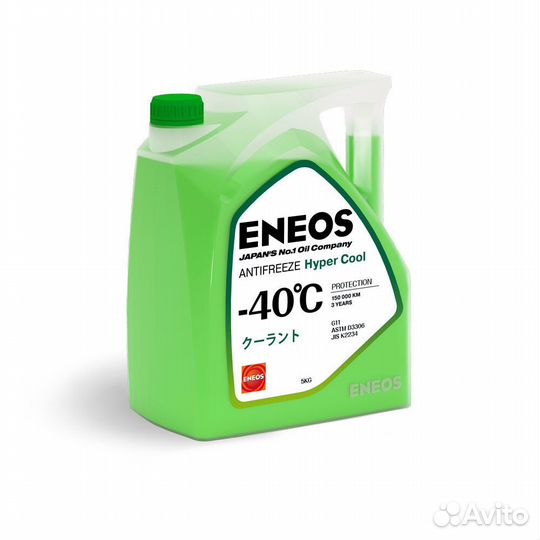 Антифриз eneos зеленый 5 кг -40