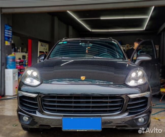 Светодиодные фары Порше Кайен 958, рест 2014-2018