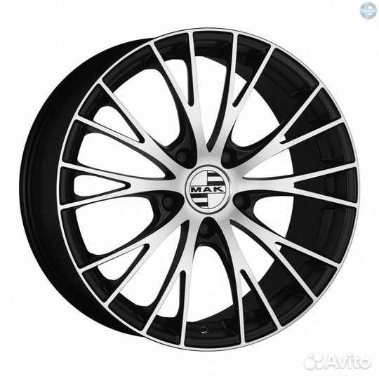 R19 5x130 9,5J ET45 D71,6 MAK Rennen Ice Black