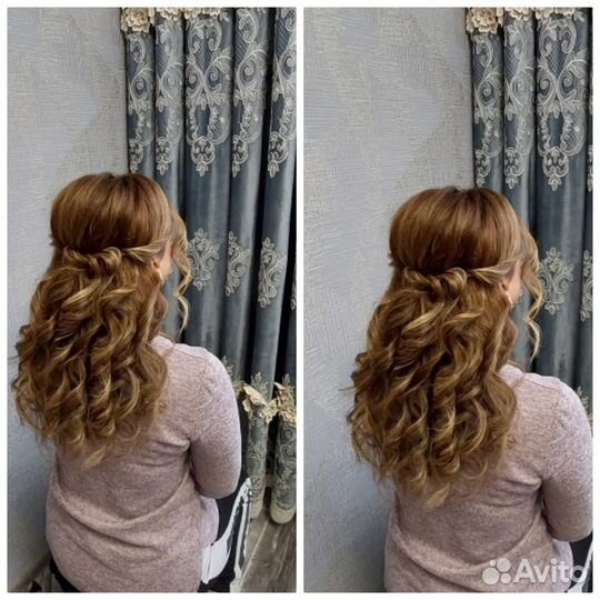 Прическа макияж