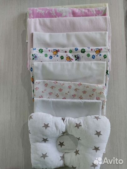 Пеленки детские + подушка