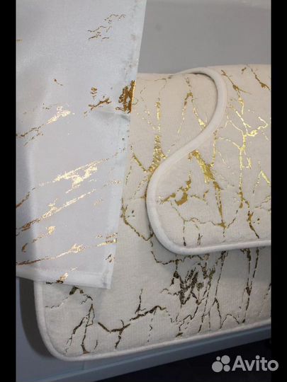 Набор ковриков и штор 3в1 (ванная и туалет)