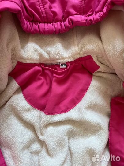 Комбинезон демисезонный 80 размер шапка в подарок