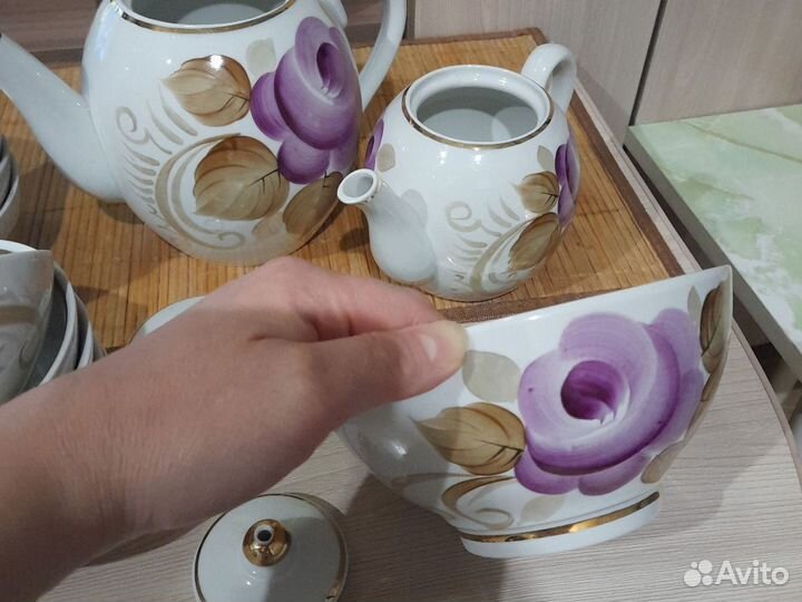 Чайный сервиз на 6 персон производство СССР новый