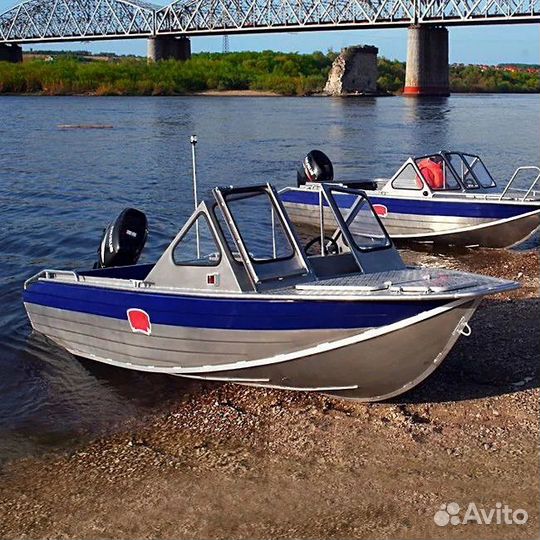 Катер русбот-45 с двигателем yamaha 40 enduro