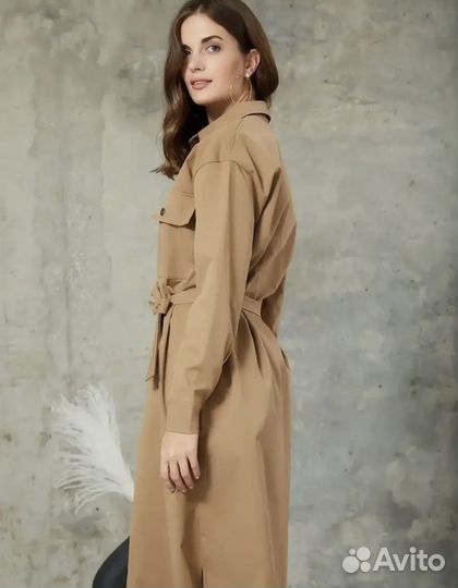 Платье на кнопках, кардиган