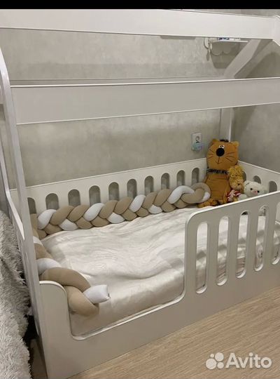 Бортик в кроватку косичка