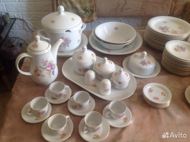 Сервиз столово-кофейный, винтаж