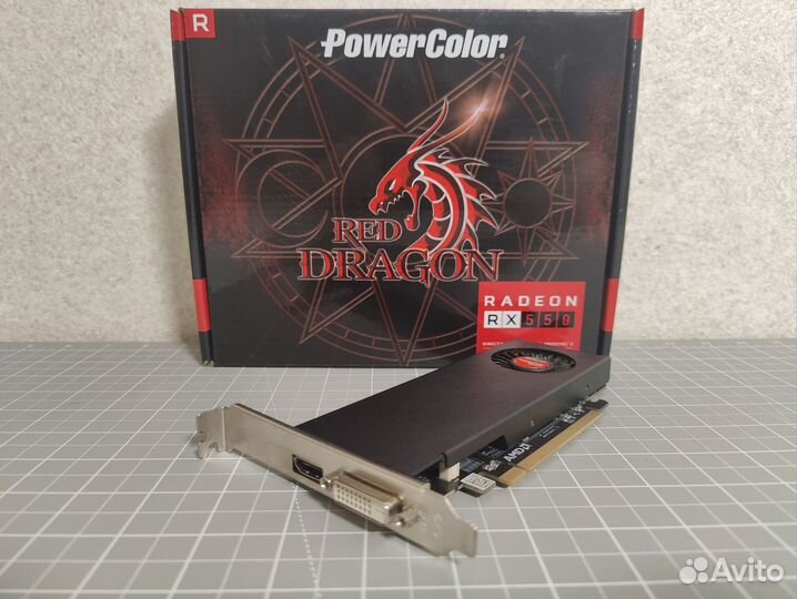 PowerColor AMD Radeon RX 550 Red Dragon LP