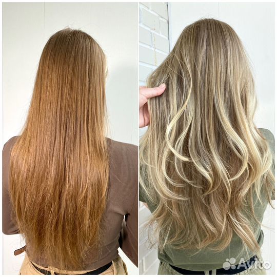 Сложное окрашивание волос премиум Airtouch Омбре