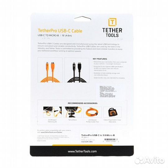 Кабель Tether Tools TetherPro USB-C to USB 3.0 Mic