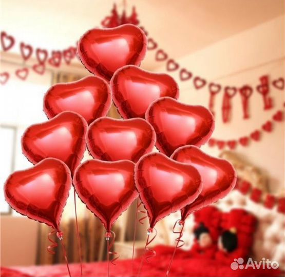 Шары фольгированные 10 шт