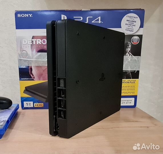 Sony PlayStation 4 slim 1tb с играми