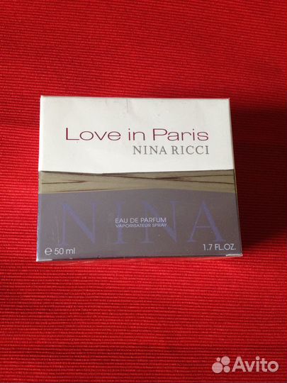 Духи Нина Ричи Love In Paris. 50мл.Ориг-л, в слюде