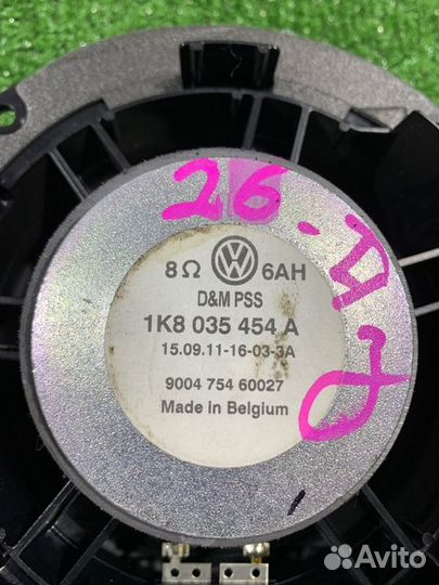 Динамик Volkswagen Scirocco CAV 2011