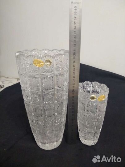 Винтаж, вазы новые. Чехословакия