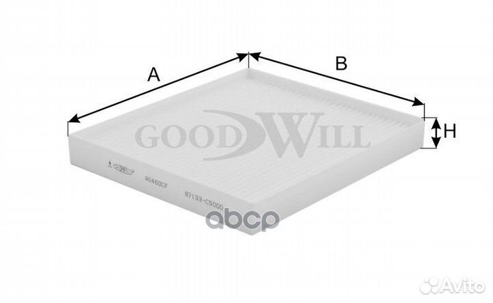 Фильтр салона ag460cf Goodwill