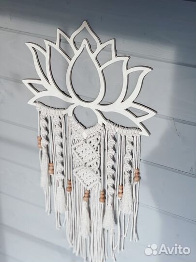 Панно на стену лотос Музыка ветра бохо сканди
