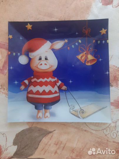 Тарелка квадратная