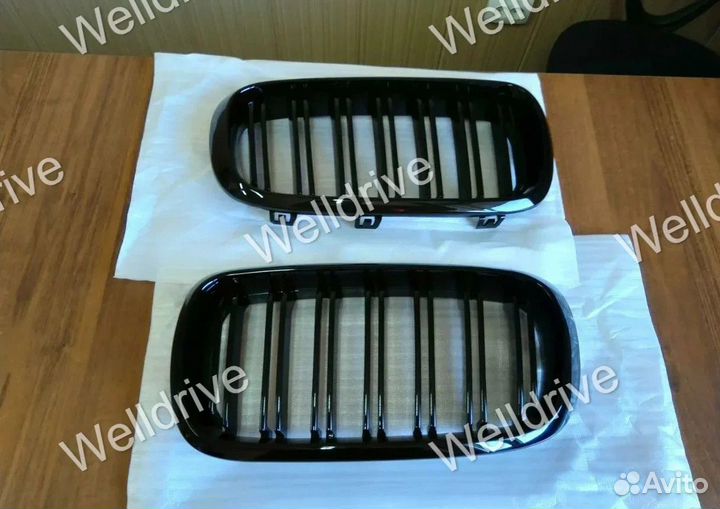 Решетки радиатора BMW X5 F15 X6 F16 черный глянец