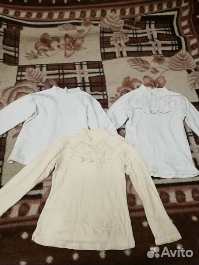 Блузка белая для девочек